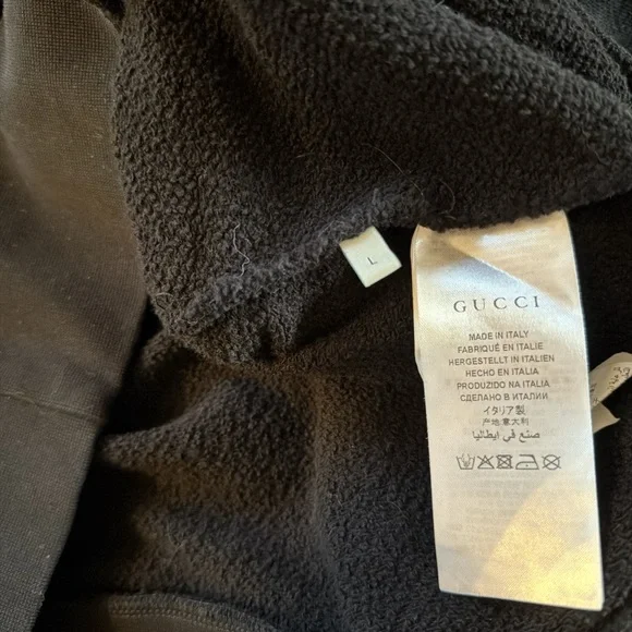 Gucci Black Crewneck Sweater with Pink and Gold Details - Picture 3 of 4